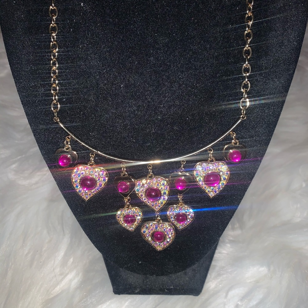 Betsy Johnson Heart Necklace